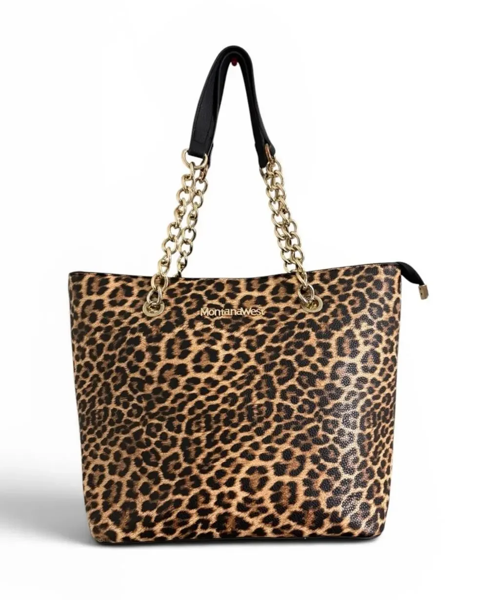 Montana West Leopard Print Tote Bag.